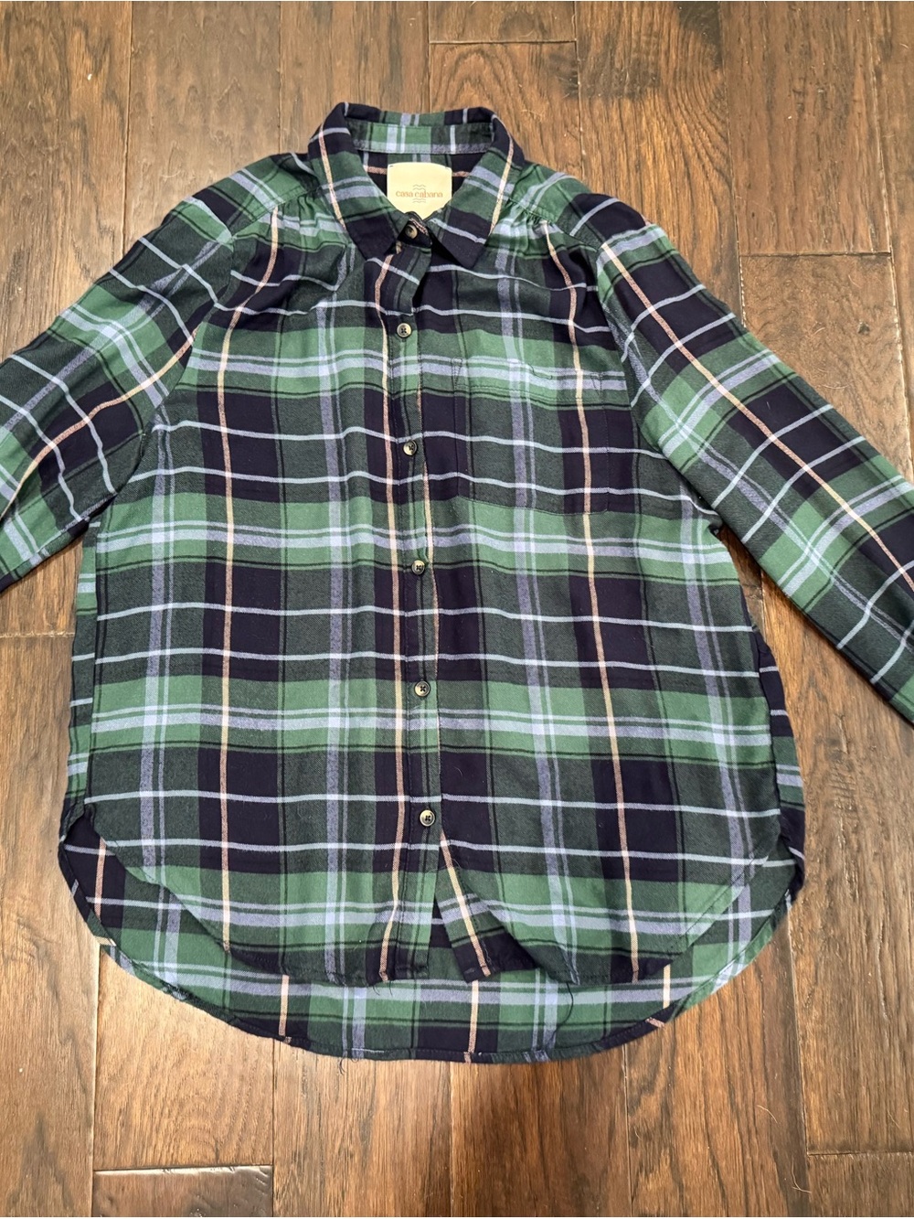 Casa Cabana Woman’s Plaid Button-Down Shirt